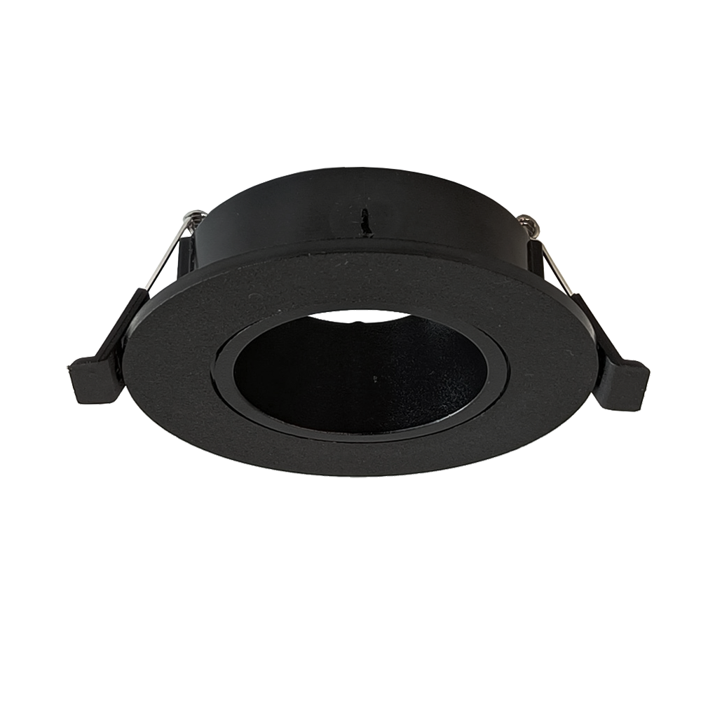 SPOT DE EMBUTIR REDONDO NEGRO POLICARBONATO GU10 90 P1000N